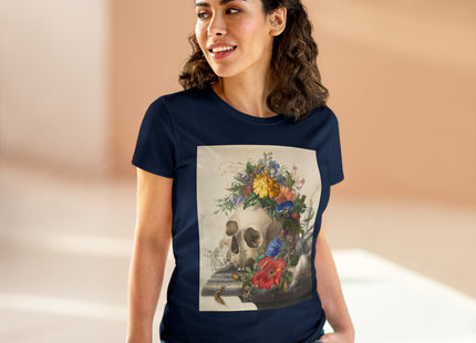 Vanitas Still Life by Herman Henstenburgh Women's Midweight Cotton Tee