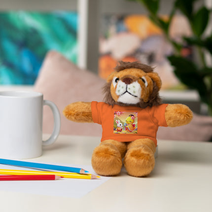 Whimsical Springtime Exchange Stuffed Animals with Tee