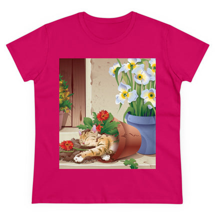 Blooming Serenity Women's Midweight Cotton Tee