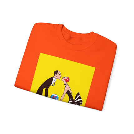 A Moment of Elegance: A Passionate Embrace Amidst Golden Splendor Heavy Blend™ Crewneck Sweatshirt