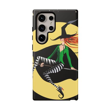 A Witch’s Moonlit Flight Phone Cases