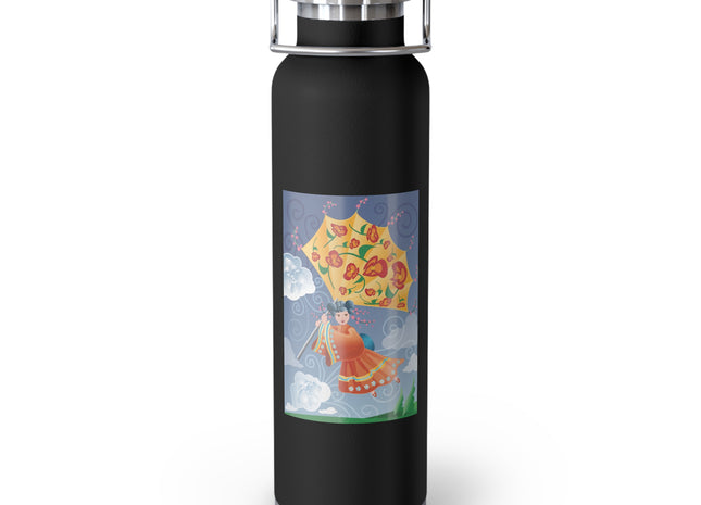 Flight of Blossoms Copper Vacuum Insulated Bottle, 22oz