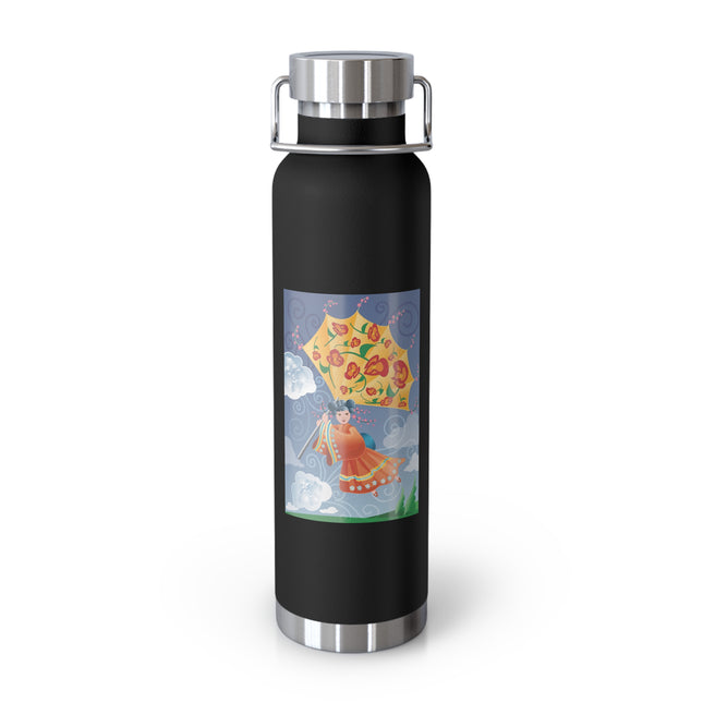 Flight of Blossoms Copper Vacuum Insulated Bottle, 22oz