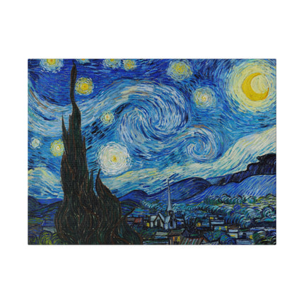 The Starry Night by Vincent Van Gogh Matte Canvas, Stretched, 0.75"