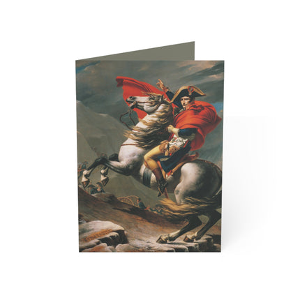 Napoleon Crossing the Alps by Jacques-Louis David Greeting Cards (1, 10, 30, and 50pcs)
