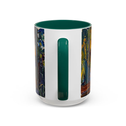 In the Park of St. Cloud by Wassily Kandinsky Colorful Mugs (11oz, 15oz)