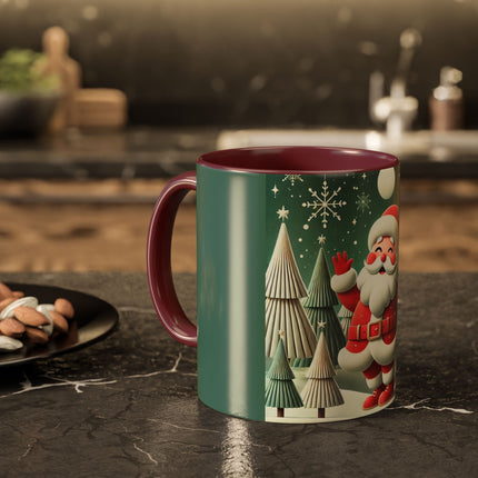 Santa's Joyful Night Colorful Mugs (11oz, 15oz)
