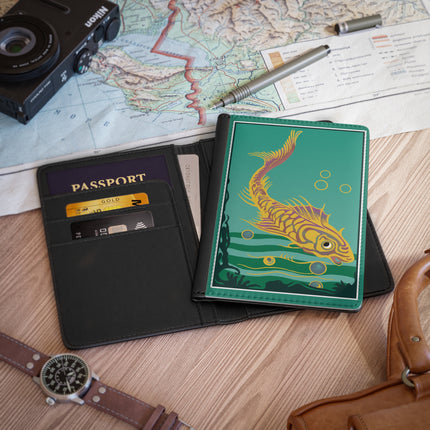 Golden Serenity Passport Cover