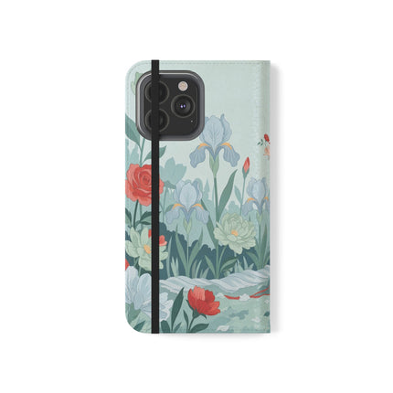 🌹💌 The Secret Rose Garden Courtship Flip Case – Art Deco Floral Romance