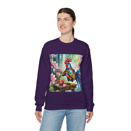 Cyberpunk Rooster Unisex Heavy Blend™ Crewneck Sweatshirt