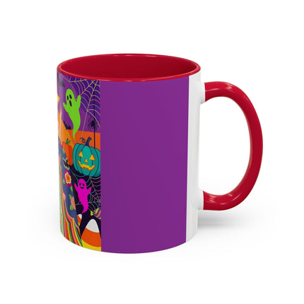 🌈👻 The Rainbow Ghost Masquerade Colorful Mug – Colorful Halloween Charm