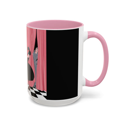 The Ladies Behind The Velvet Curtain Colorful Mugs – Art Deco Theatrical Elegance