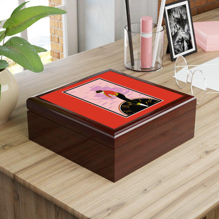 Woman Waiting for her Beloved at 1:59 by Kobayashi Kaichi Jewelry Box