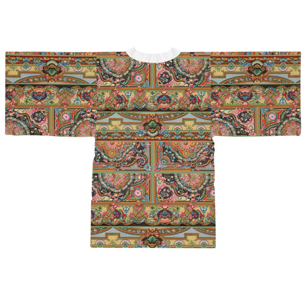 L'Ornement Polychrome by Albert Racine Long Sleeve Kimono Robe (AOP)