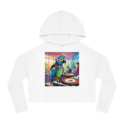 Parrot DJ Women’s Cropped Hooded Sweatshirt