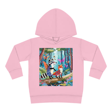 Whimsical Woodland Toddler Pullover Fleece Hoodie