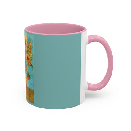 Vase with Twelve Sunflowers by Vincent van Gogh Colorful Mugs (11oz, 15oz)
