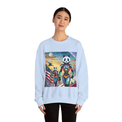 Cyber Punk Robots Unisex Heavy Blend™ Crewneck Sweatshirt