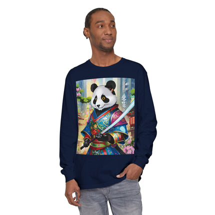 Cyberpunk Samurai Panda Long Sleeve T-Shirt