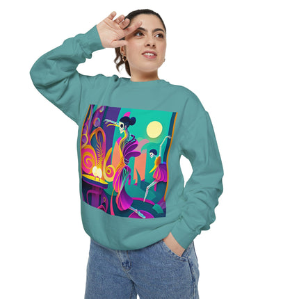 Dance of the Skeleton Ballerinas Unisex Garment-Dyed Sweatshirt