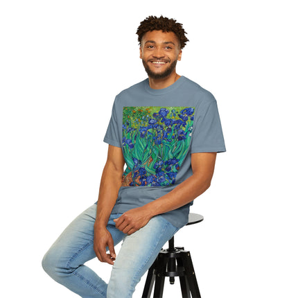 Irises by Van Gogh Unisex Garment-Dyed T-shirt