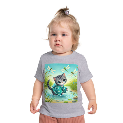 Kitten by the Still Waters Baby T-Shirt – Peaceful Moments & Gentle Wonder