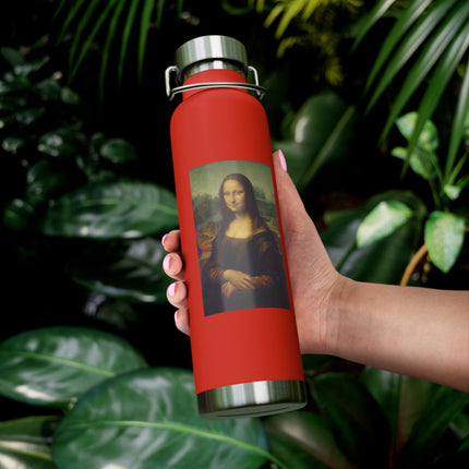 Mona Lisa by Leonardo da Vinci Copper Vacuum Insulated Bottle, 22oz