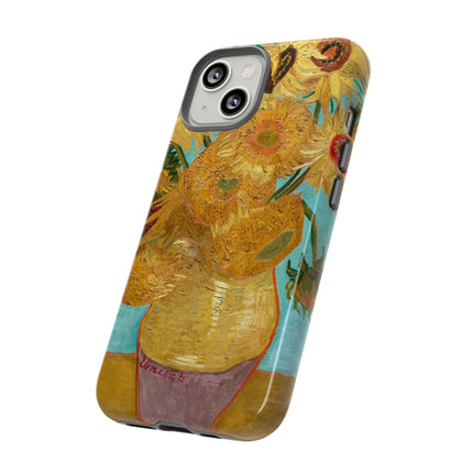 Vase with Twelve Sunflowers by Vincent Van Gogh Phone Cases