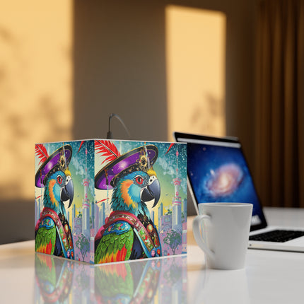 Tech Plumes Light Cube Lamp