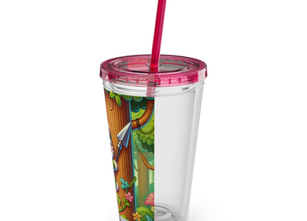 Stealthy Stripes Sunsplash Tumbler with Straw, 16oz