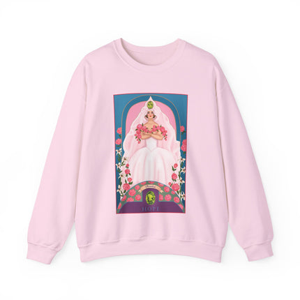 August & Peridot (from the Gem Series) by Sofia Chiostri Unisex Heavy Blend™ Crewneck Sweatshirt