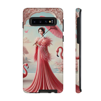 Petals, Porcelain, and Flamingos Phone Cases