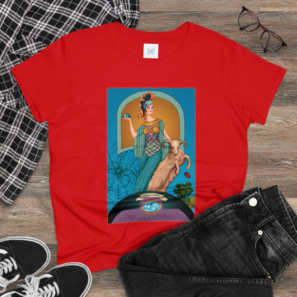 March & Aquamarine (Gem Series) by Sofia Chiostri Women's Midweight Cotton Tee