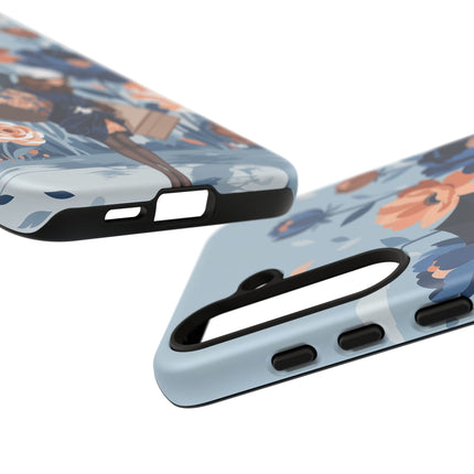 ☂️🌺 The Lady Of The Traveling Garden Phone Case – Art Deco Floral Adventure