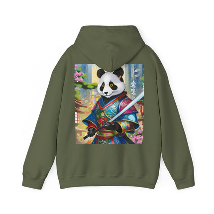 Cyberpunk Samurai Panda – Heavy Blend™ Hooded Sweatshirt