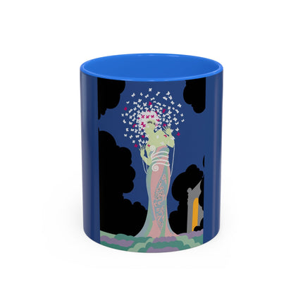 Butterfly Enchantress Colorful Mugs – Ethereal Art Deco Magic & Transformation