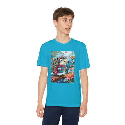 Cute Hedgehog Youth Competitor Tee – Garden Adventure & Whimsical Charm