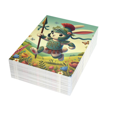 Rabbit Gladiator Postcard Bundles (envelopes included) - Bundles of 10, 30, 50 Pieces