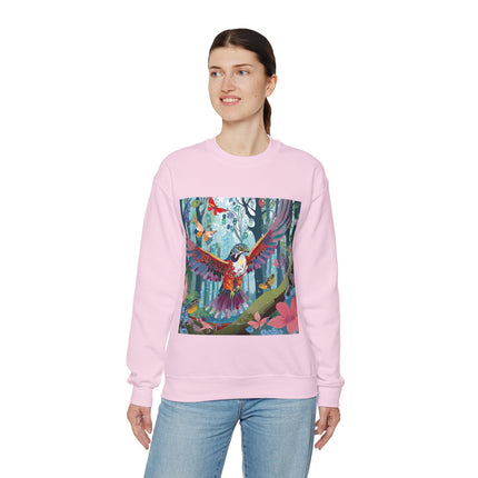 Colorful Raptor Unisex Heavy Blend™ Crewneck Sweatshirt