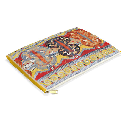 Reproduction of The Shield Frieze Accessory Pouch – Emile Gilliéron Mycenaean Fresco Design