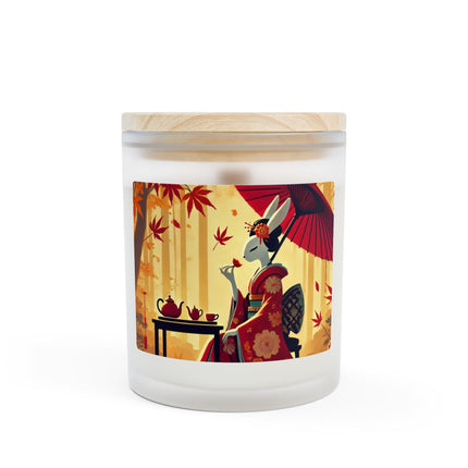 Theatrical Harvest Rabbit Frosted Candle