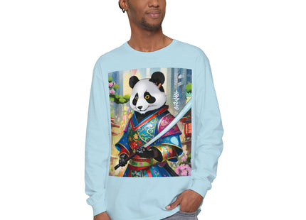 Cyberpunk Samurai Garment-dyed Long Sleeve T-Shirt