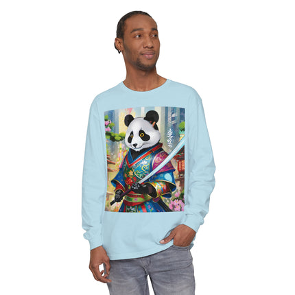 Cyberpunk Samurai Panda Long Sleeve T-Shirt