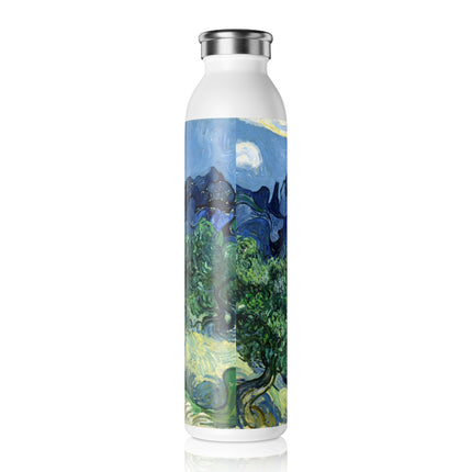 Olive Trees by Vincent Van Gogh Slim Water Bottle