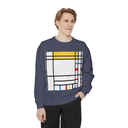 Place de la Concorde by Piet Mondrian Garment-Dyed Sweatshirt