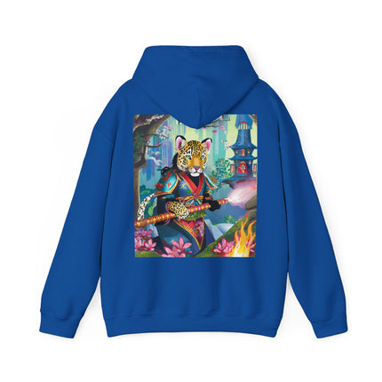 Cyberpunk Leopard – Heavy Blend™ Hooded Sweatshirt