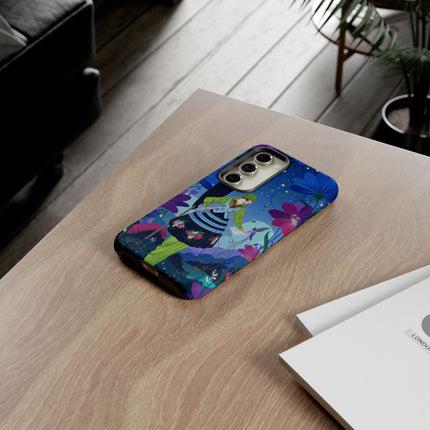 🌸🐦 The Lady Of The Midnight Bird Garden Phone Case – Art Deco Floral Fantasy