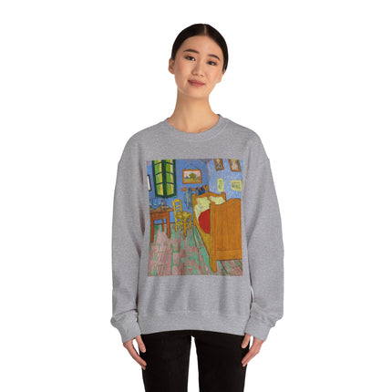 The Bedroom by Vincent van Gogh Heavy Blend™ Crewneck Sweatshirt