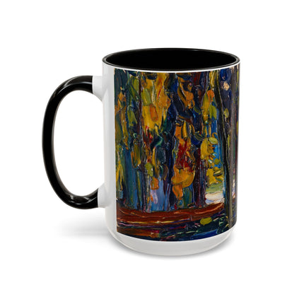 In the Park of St. Cloud by Wassily Kandinsky Colorful Mugs (11oz, 15oz)