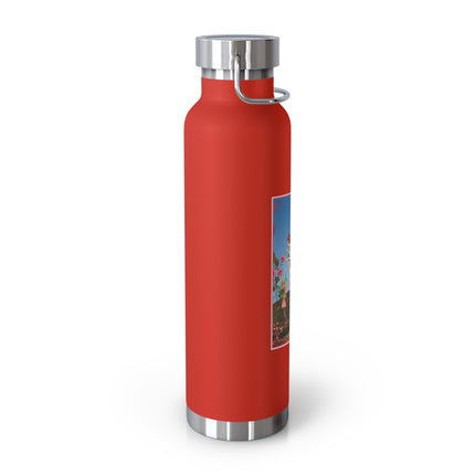 Periwinkle Painting the Petals by Ida Outhwaite Copper Vacuum Insulated Bottle, 22oz